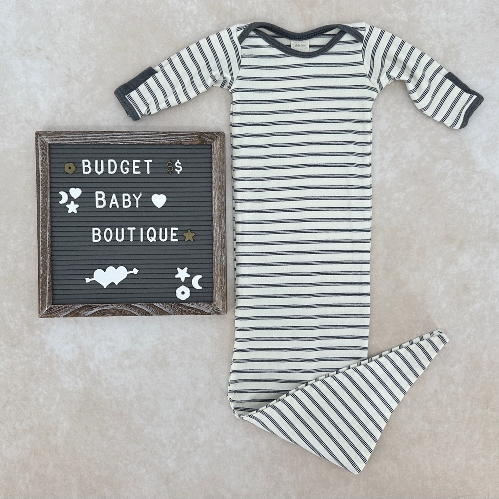 Lulu + Roo Striped Baby Sleep Gown 0-6M